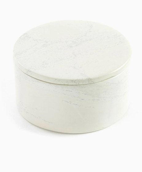 Natural Soapstone Round Treasure Box (POS)